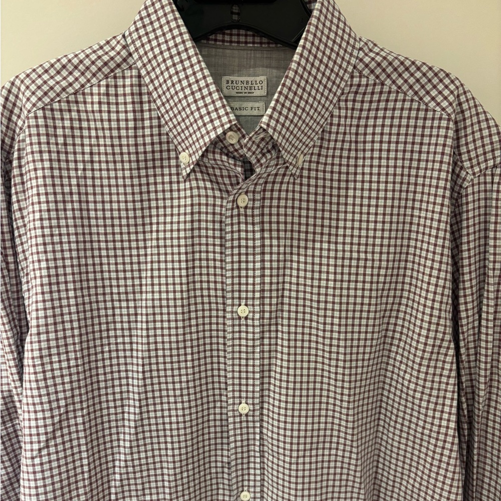 NWOT Brunello Cucinelli XL ultra soft button up - Picture 5 of 8